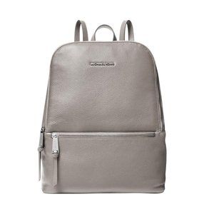Michael Kors Toby Medium Pebbled Leather Backpack in Grey
